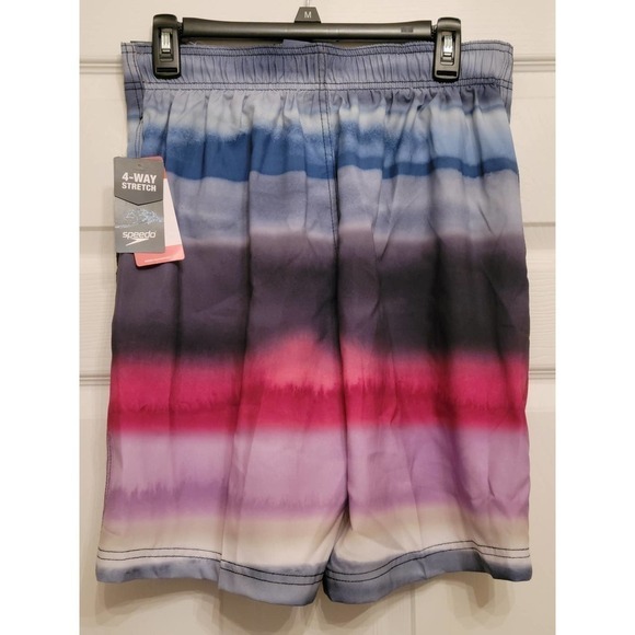 Speedo Men's Swim Trunks 20 Inch Knee Length Boardshorts Blue Small - Picture 9 of 14